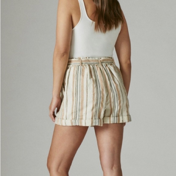 Lucky Brand Striped Paperbag Shorts - Picture 11 of 12